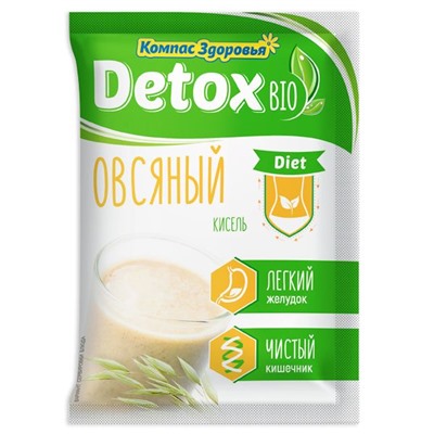 Кисель Detox bio diet льняной овсяный 25 гр