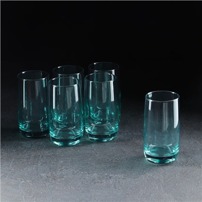 Набор стаканов «Морская волна», стеклянный, 330 мл, 6 шт