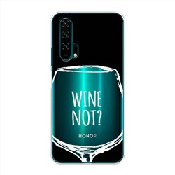 Силиконовый чехол Wine not black на Honor 20 Pro