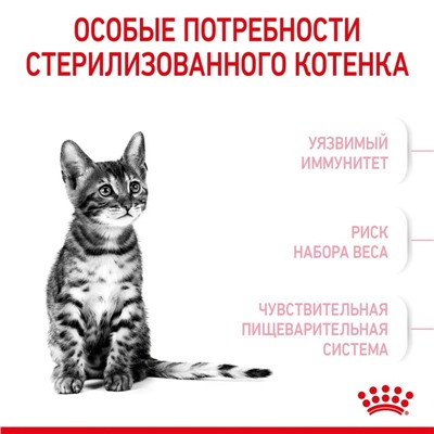 Сухой корм RC Kitten Sterilised для стерилизованных котят, 2 кг