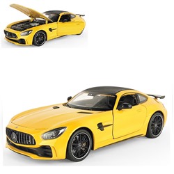 Welly. Машинка 1:24 "Mercedes-Benz AMG GT R", металл, желтый арт.24081W