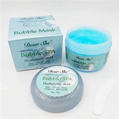 Пузырьковая маска для лица Dear She Bubble Spa Hyaluronic Acid 100гр оптом