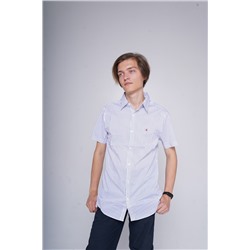 Рубашка Calvin Klein белая в синюю полоску (бренд США, производство Бангладеш)