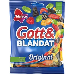 Жевательные конфеты Malaco Gott & Blandat Original 210 г