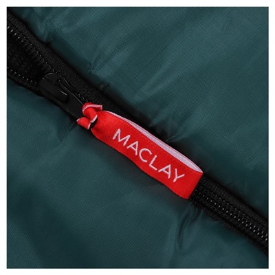 Спальный мешок maclay camping comfort cold, одеяло, 4 слоя, левый, 185х90 см, -10/+5°С