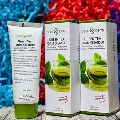 Пенка для умывания Dear Derm Green Tea Foam Cleanser 100ml (125)