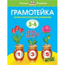 Грамотейка. Интеллектуальное развитие детей 3-4 лет (нов.оф.)