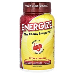 Isatori Energize, Таблетка для энергии на весь день, дополнительная сила, 60 таблеток