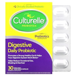 Culturelle Пробиотики, Ежедневный дайджестивный пробиотик - 30 вегетарианских капсул - Culturelle