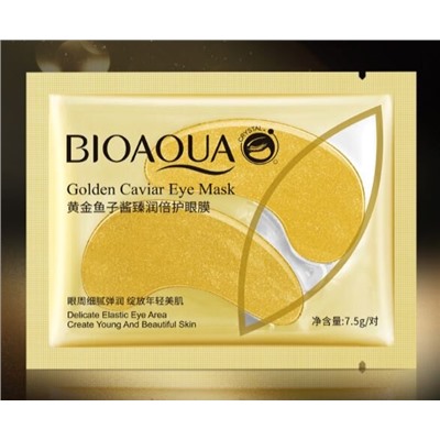 Гидрогелевые патчи с экстрактом золота и красной икры 7,5 гр BIOAQUA COLLAGEN GOLD