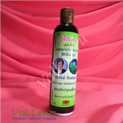 Травяной шампунь от выпадения волос Jinda Herbal Shampoo fresh mee leaf+butterfly pea, 250мл