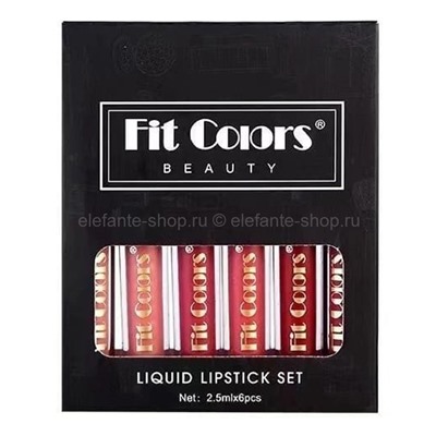 Набор блесков для губ Fit Colors Beauty Liquid Lipstick Set