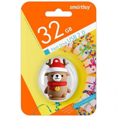 32Gb SmartBuy Wild series Медведь Caribou (SB32GBCaribouW)