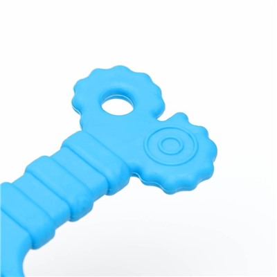 Игрушка жевательная "Завитушки", TPR, 10 см, голубая
