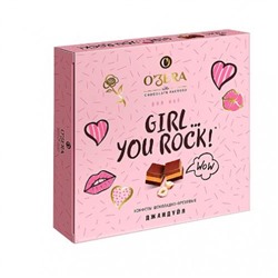 «O'Zera», конфеты шоколадно-ореховые «О'Зera» Girl… You Rock, 98 гр. KDV