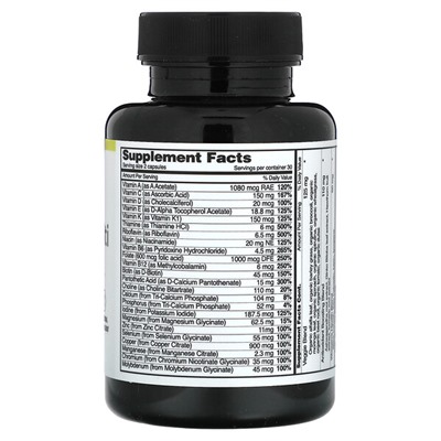 Snap Supplements Ежедневные мультивитамины для женщин, 60 капсул