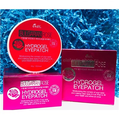 Гидрогелевые патчи с экстрактом болгарской розы EKEL Bulgarian Rose Hydrogel Eye Patch (125)