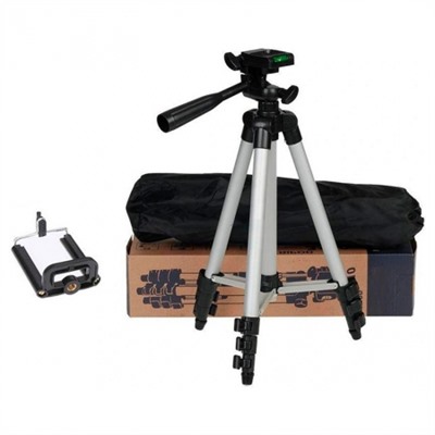 Штатив Tripod 330A, 0.35 - 1.34 м, резьба 1/4, серебристый