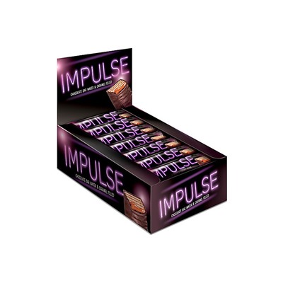 Вафли «Impulse» с мягкой карамелью в глазури, 16 г (упаковка 24 шт.)