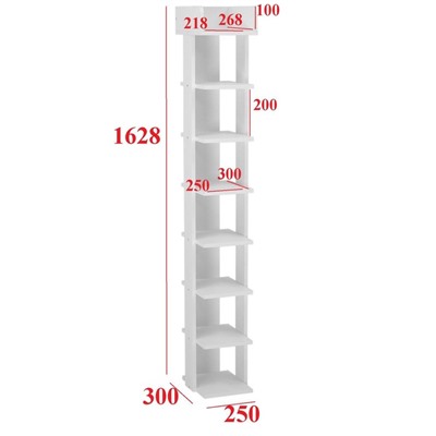 Стеллаж  Норд №3, 250х300х1628, Белый