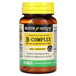 Mason Natural B-Комплекс с Электролитами - 60 таблеток - Mason Natural