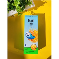 OCEAN MULTI Мультивитамины +минералы + Омега 3 для детей 150 мл со вкусом меда и апельсина