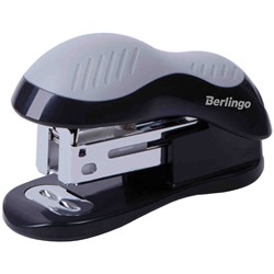 Мини-степлер №24/6, 26/6 Berlingo "Office Soft" до 15л., черный H15001