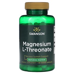 Swanson L-треонат магния, 90 растительных капсул