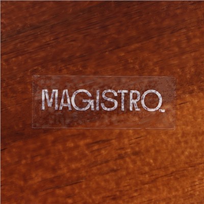 Блюдо фарфоровое для подачи Magistro «Галактика», 27×12,5 см, цвет чёрный