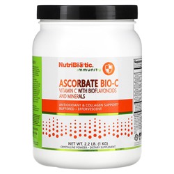 NutriBiotic Immunity, Аскорбат Био-С, витамин С с биофлавоноидами и минералами, 2,2 фунта (1 кг)