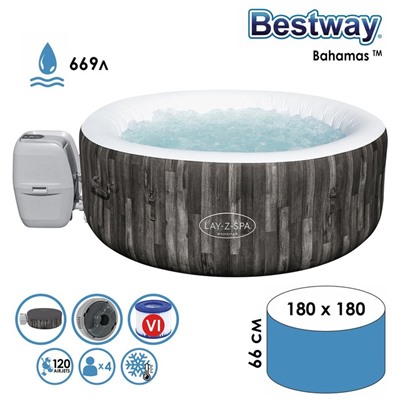 SPA-бассейн Bestway St.Lucia Bahamas AirJet, 180×66 см, 60005