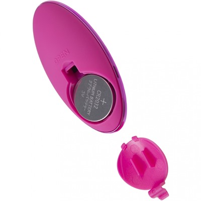JOS Виброяйцо с пульсирующими шариками Circly, силикон, розовое, 9 см