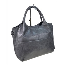 Женская сумка из искусственной кожи цвет серый