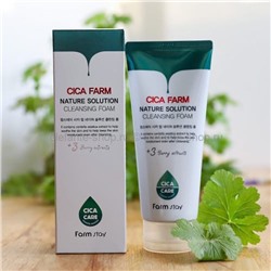 Пенка для умывания FarmStay Cica Farm Nature Solution Cleansing Foam, 180 мл (106)