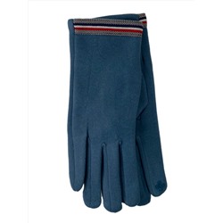 Утепленные велюровые женские перчатки
