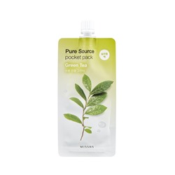 Missha Pure Source Pocket Pack Green Tea Ночная маска с экстрактом зеленого чая