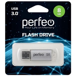 8Gb Perfeo C14 Metal Series Silver USB 3.0 (PF-C14S008ES)