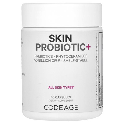 Codeage Skin Probiotic+, 50 миллиардов КОЕ, 60 капсул