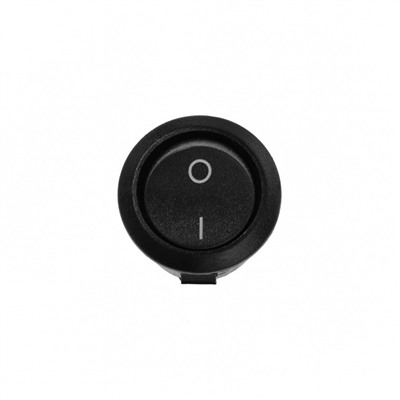 Кнопка - выключатель, без подсветки, черный, 6- 10 А, Т25