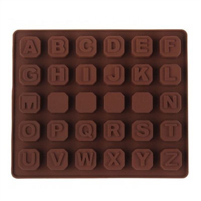 Форма для льда и шоколада 30 ячеек Английский алфавит