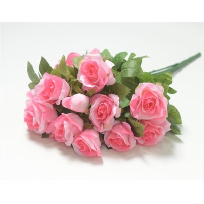 Искусственные цветы, Ветка в букете роза 15 веток (1010237)