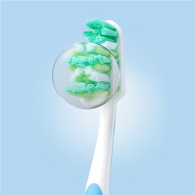 Универcальные зубные щетки для взрослых, мягкая жесткость щетины