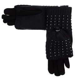 Варежки-перчатки DOTS (черные)