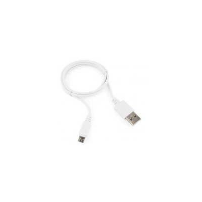 Кабель USB 2.0 Am=>micro B - 1.0 м, белый, Cablexpert (CC-mUSB2-AMBM-1MW)