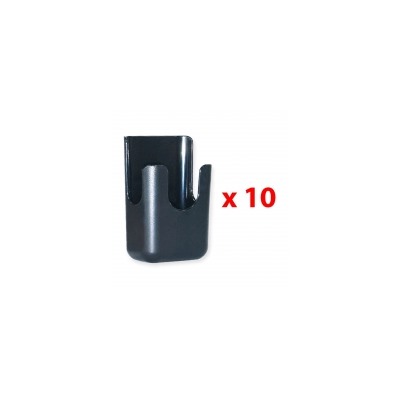 Держатель-подставка для пульта дистанционного управления TRONE черная, 10 шт