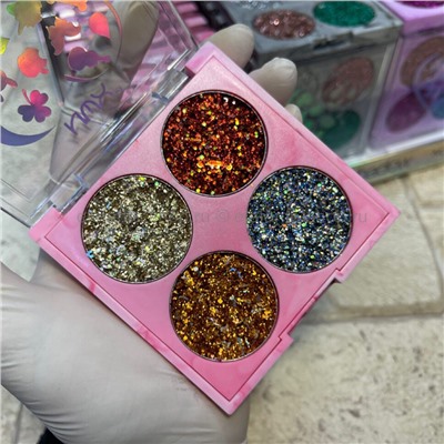 Набор из трёх глиттеров NWX Glitter Eyeshadow (106)