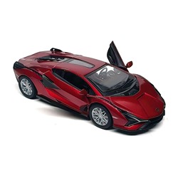 Kinsmart. Модель арт.КТ5431/1 "Lamborghini Sian FKP 37" 1:40 (красная) инерц.