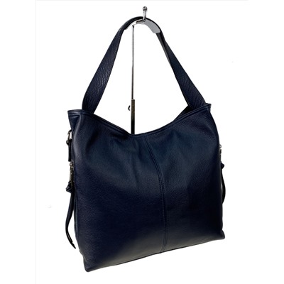 Женская сумка из натуральной кожи, цвет синий
