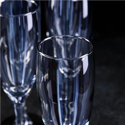 Набор бокалов для шампанского «Голубое небо», 170 мл, 6 шт, цвет голубой