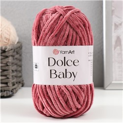 Пряжа "Dolce Baby" 100% микрополиэстер 85м/50 гр (751 сухая роза)